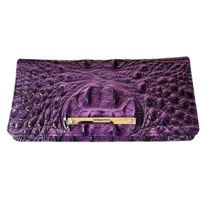 Brahmin Ady Wallet Heroic Purple Melbourne Genuine Leather NWT